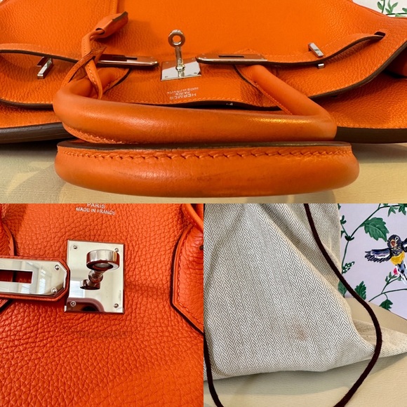 Hermes Orange Birkin 35 Bag - Picture 13 of 15